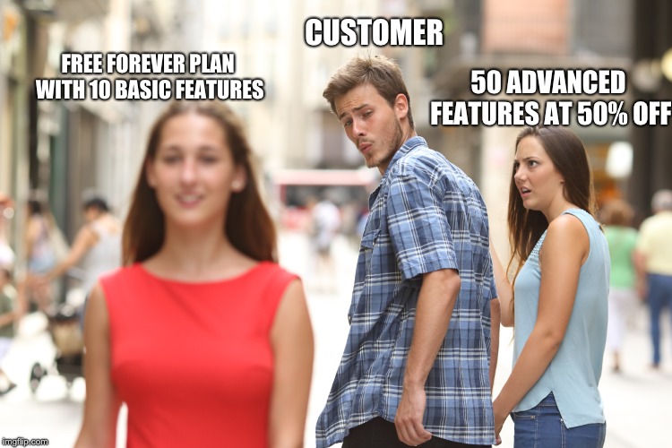 Sales Memes Distracted Boyfriend