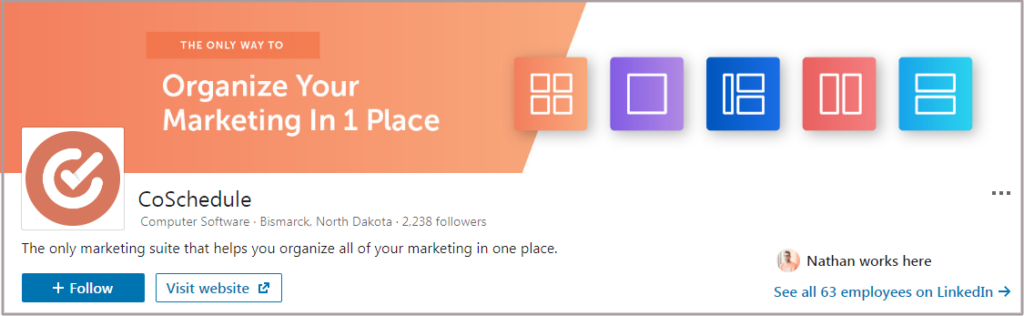 company page