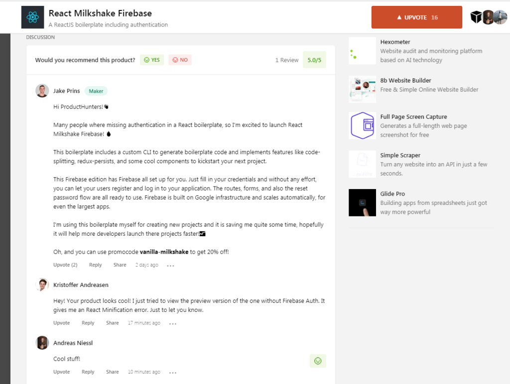 Get early comments and upvotes in the community