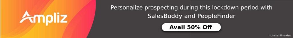 Get ampliz salesbuddy at 50% off