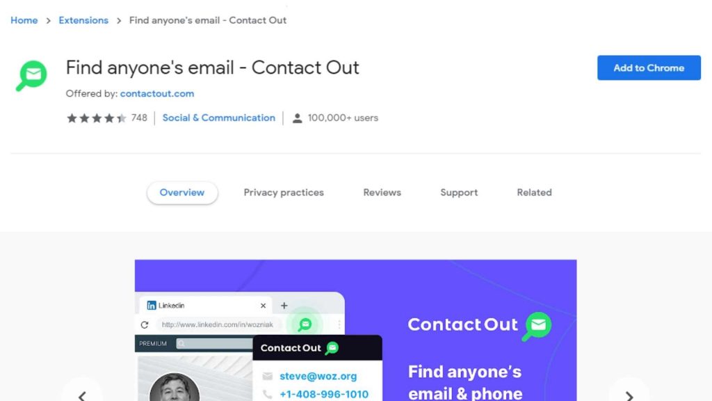 Contactout Chrome Extension