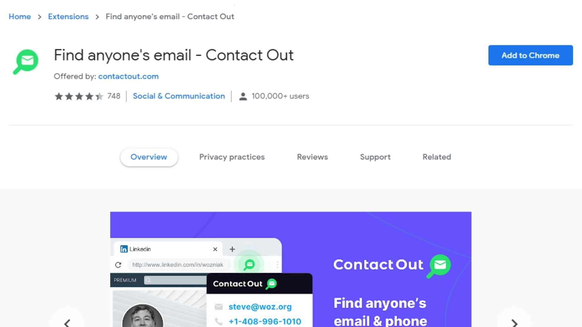 Contactout Chrome Extension