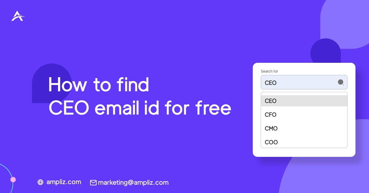How to find CEO email id for free