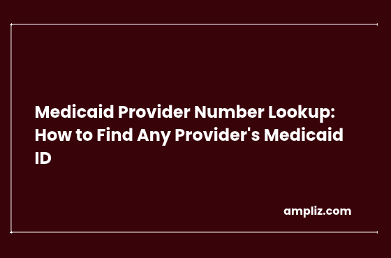 Medicaid Provider Number Lookup: How to Find Any Provider’s Medicaid ID