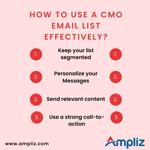 How to Use a CMO Email list Effectively?