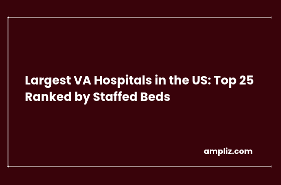 Top 25 Largest VA Hospitals in the US by Staffed Bed and State [Updated 2026]