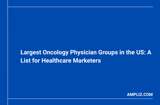 oncology physician groups in the US